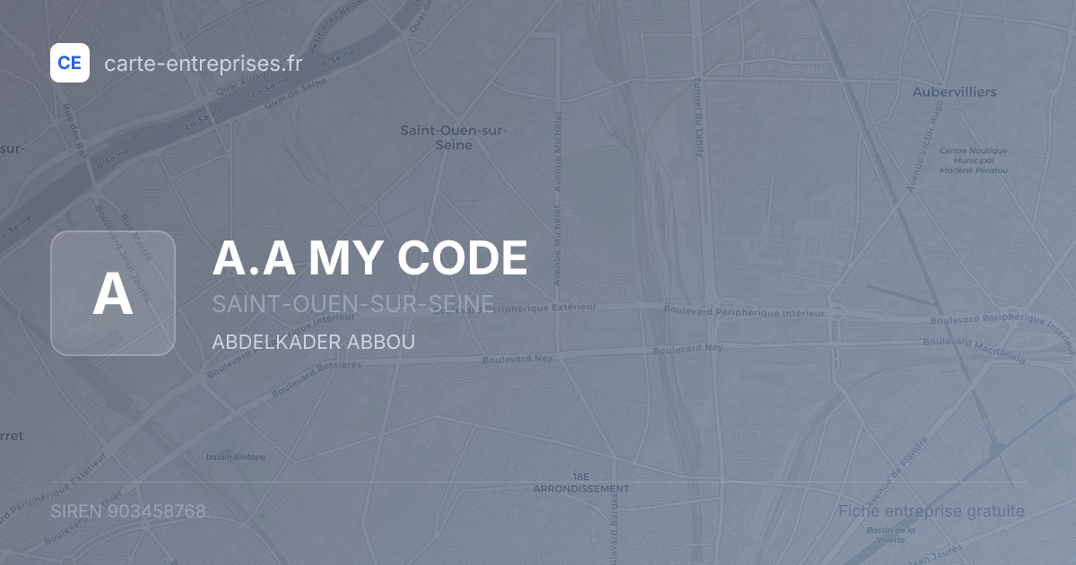 A.A MY CODE — 903458768 — fiche entreprise