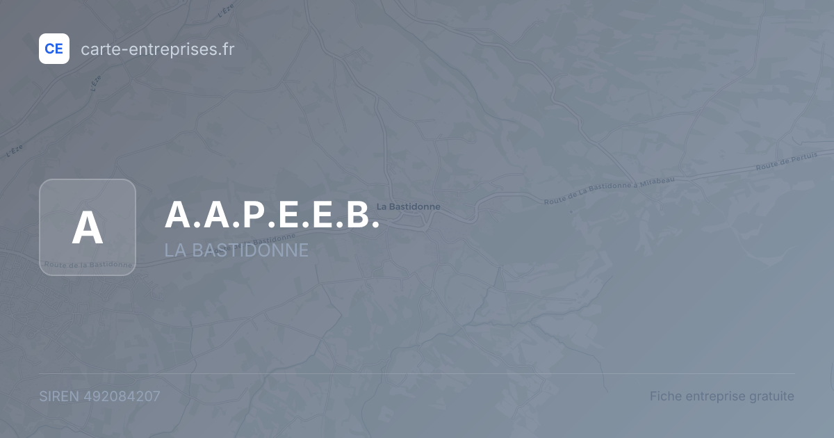 A.A.P.E.E.B. — 492084207 — fiche entreprise