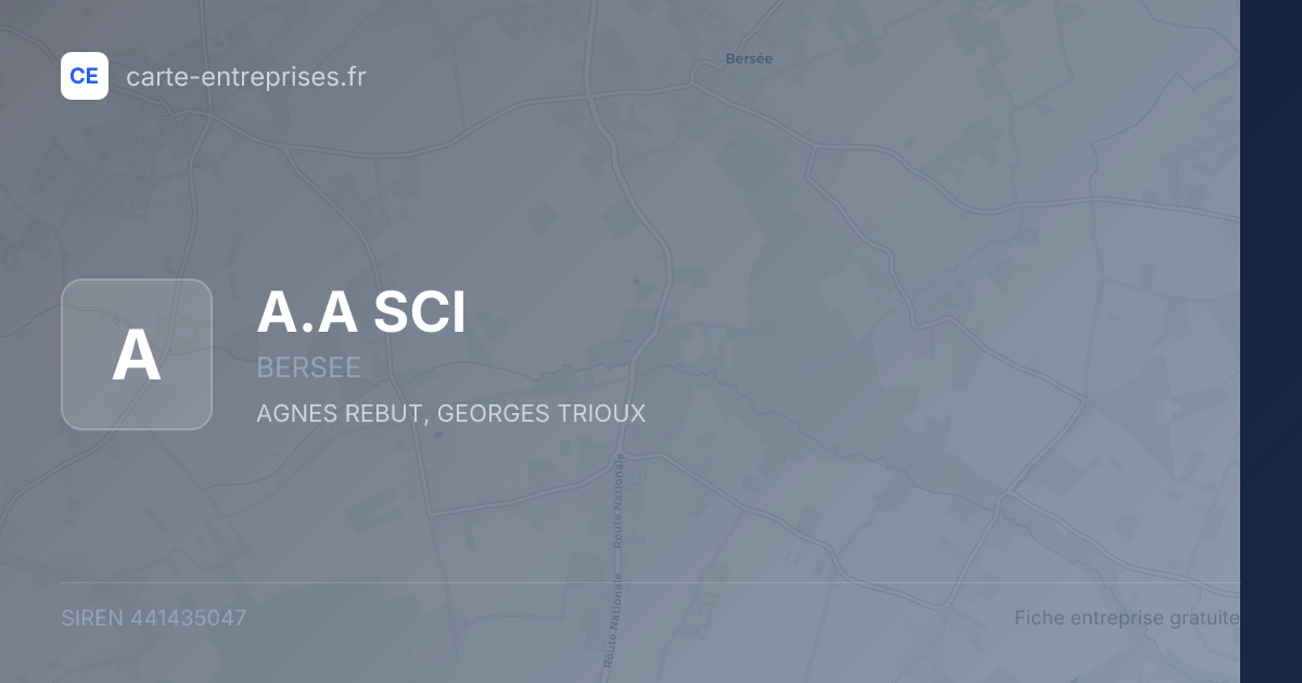 A.A SCI — 441435047 — fiche entreprise