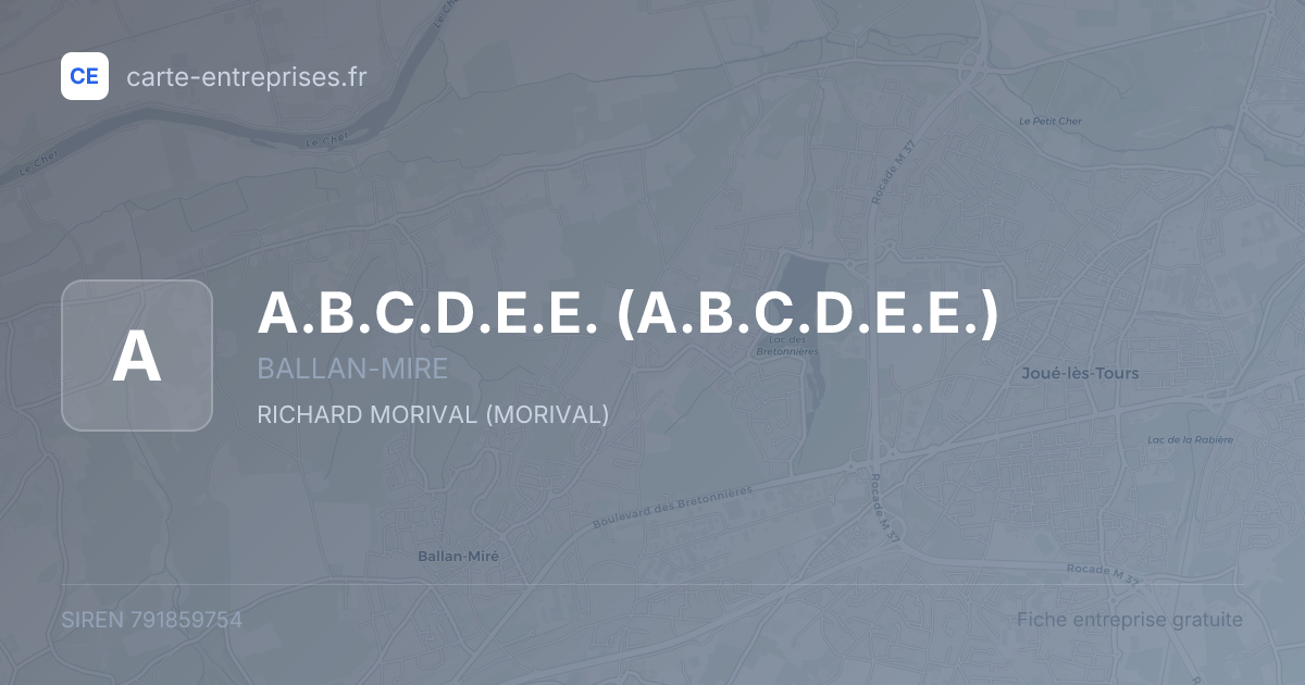 A.B.C.D.E.E. — 791859754 — fiche entreprise