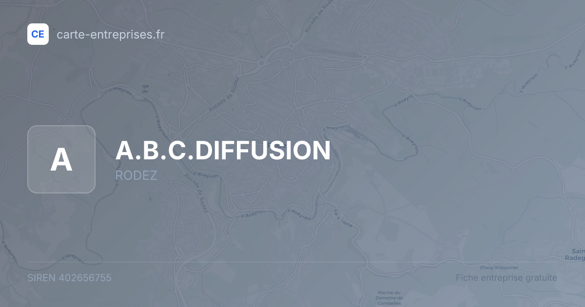 A.B.C.DIFFUSION — 402656755 — fiche entreprise