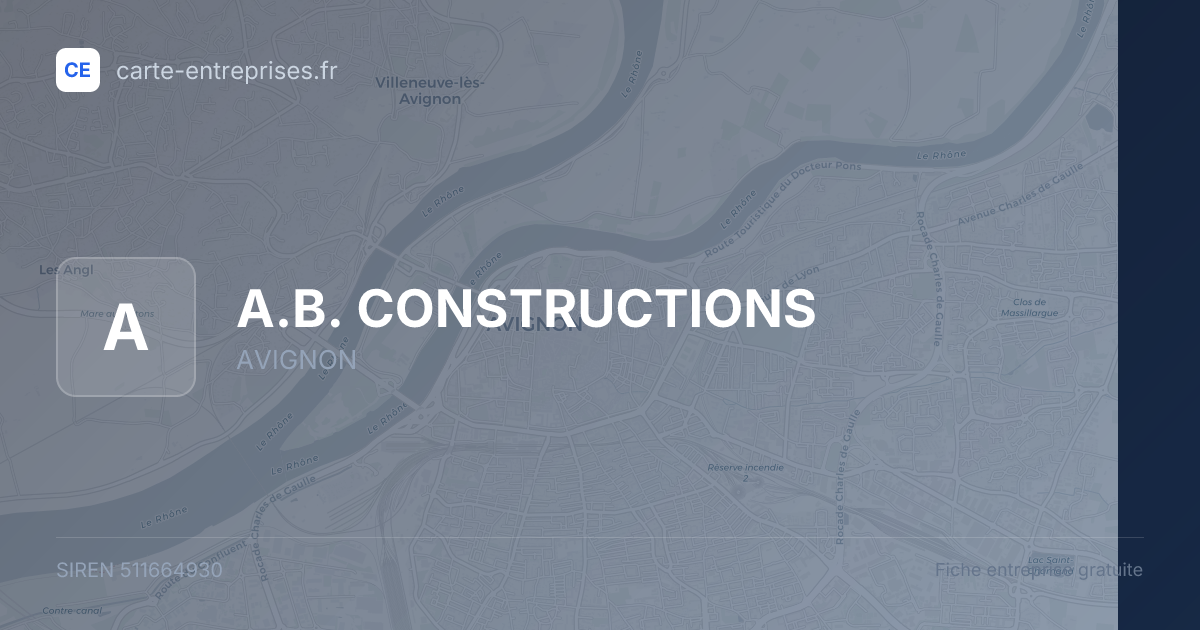 A.B. CONSTRUCTIONS — 511664930 — fiche entreprise