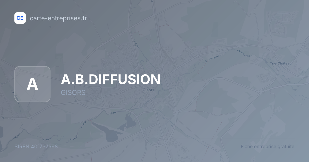 A.B.DIFFUSION — 401737598 — fiche entreprise