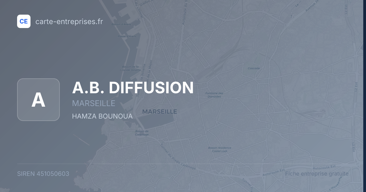 A.B. DIFFUSION — 451050603 — fiche entreprise