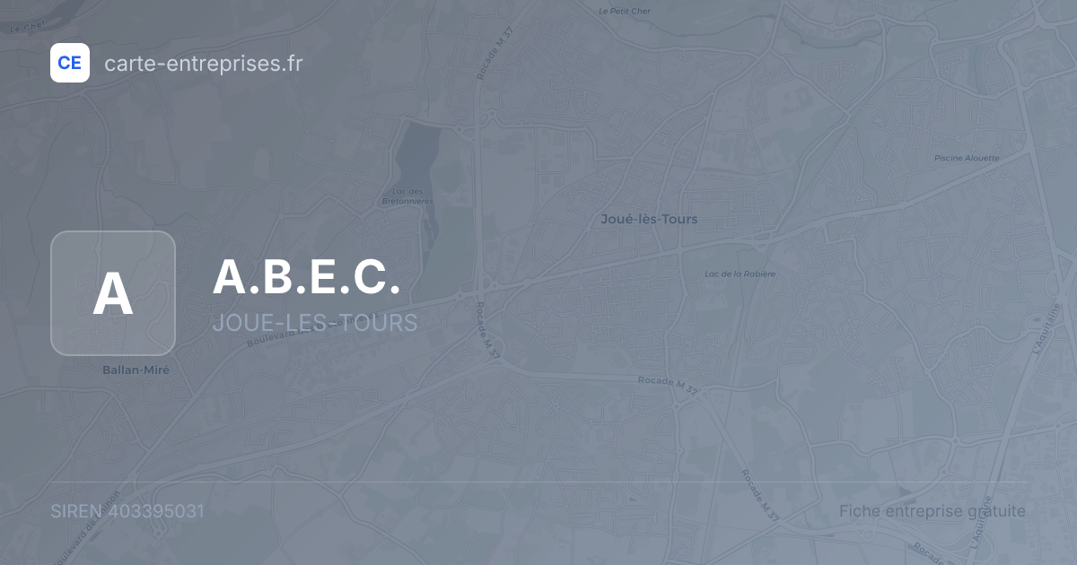 A.B.E.C. — 403395031 — fiche entreprise