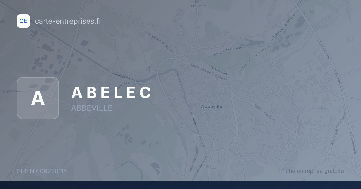 A B E L E C — 006220115 — fiche entreprise