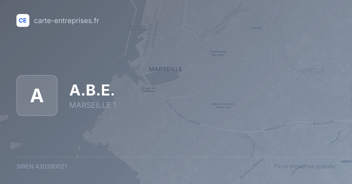 A.B.E. — 430390021 — fiche entreprise
