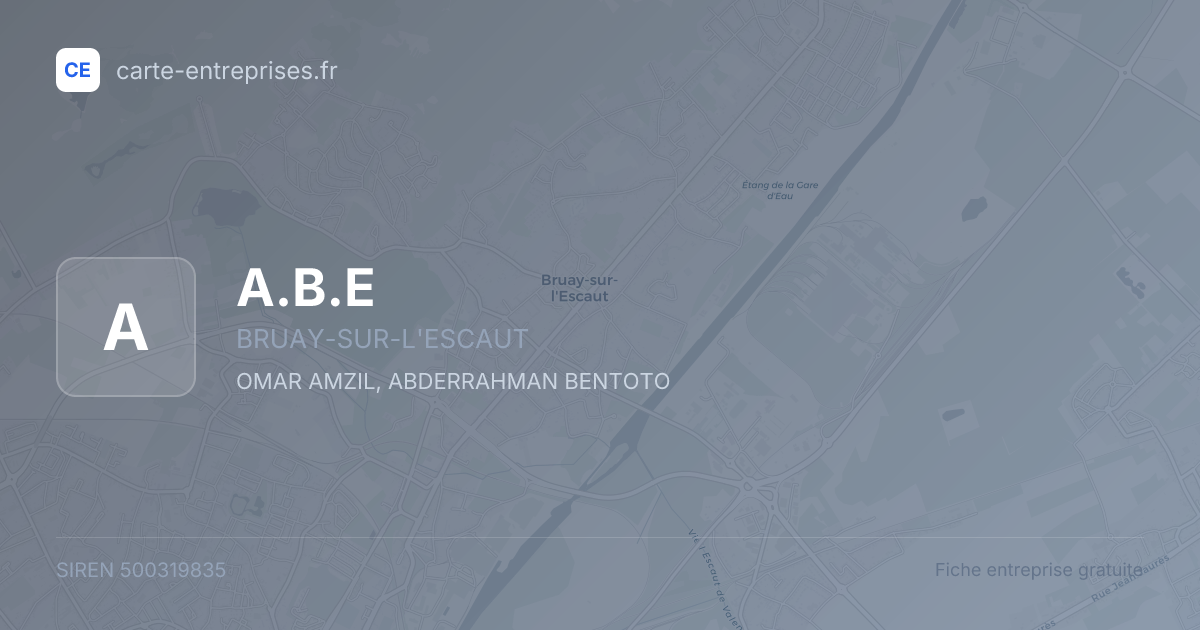 A.B.E — 500319835 — fiche entreprise