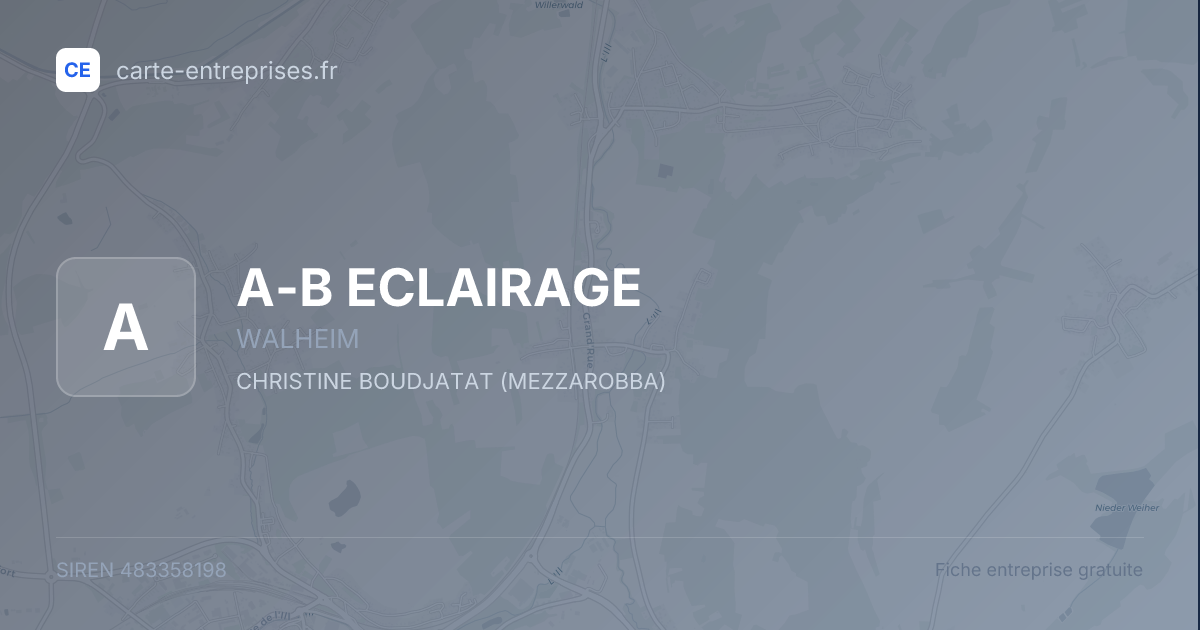 A-B ECLAIRAGE — 483358198 — fiche entreprise