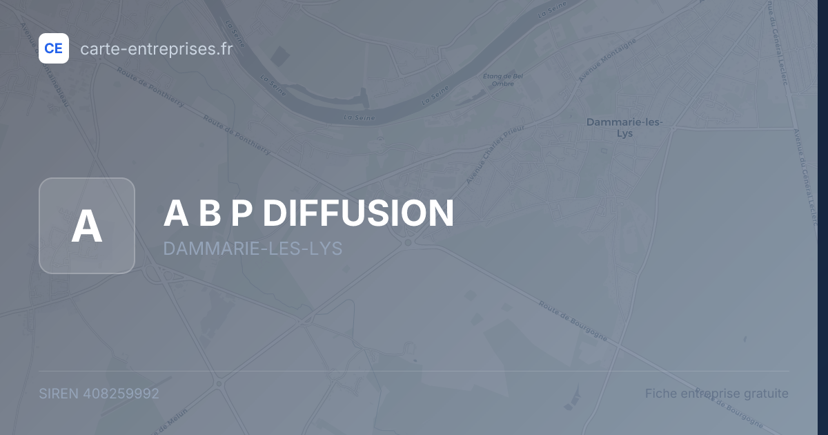 A B P DIFFUSION — 408259992 — fiche entreprise