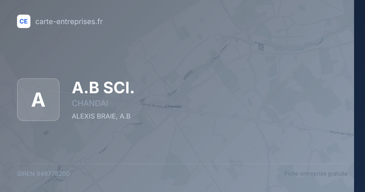 A.B SCI. — 948775200 — fiche entreprise