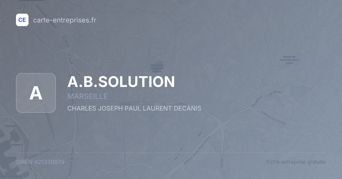 A.B.SOLUTION — 421330879 — fiche entreprise