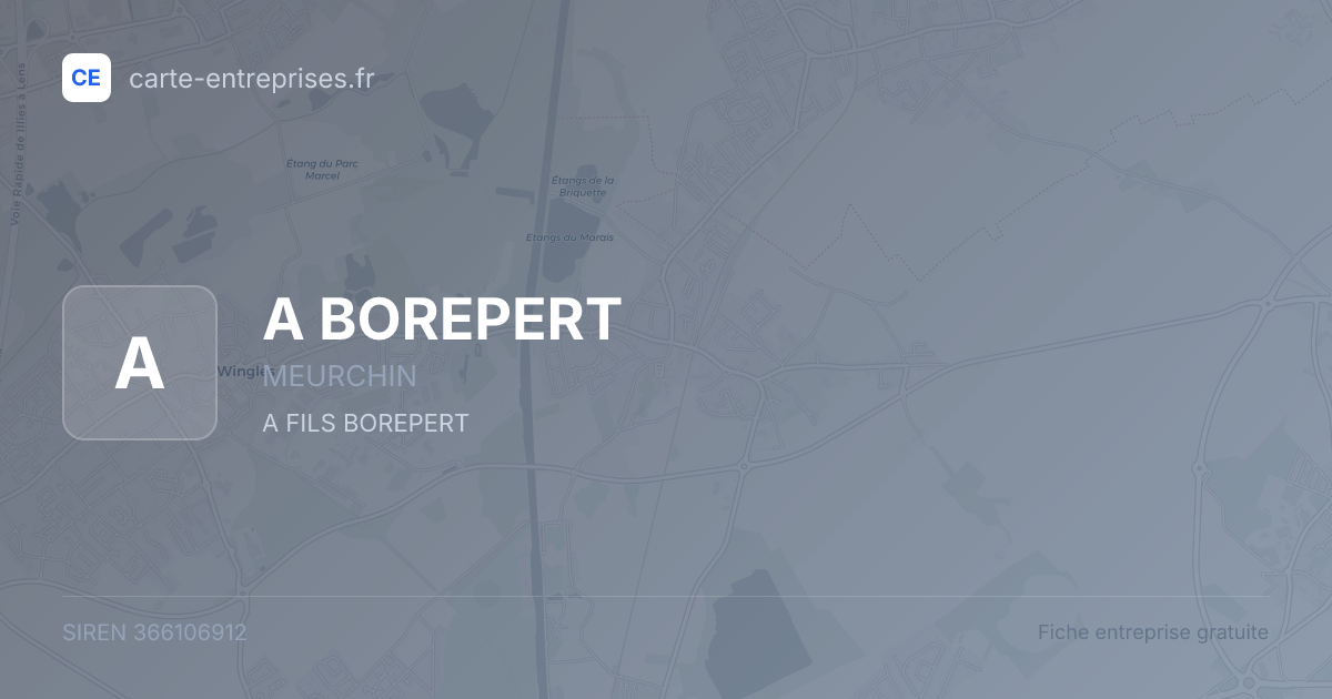 A BOREPERT — 366106912 — fiche entreprise