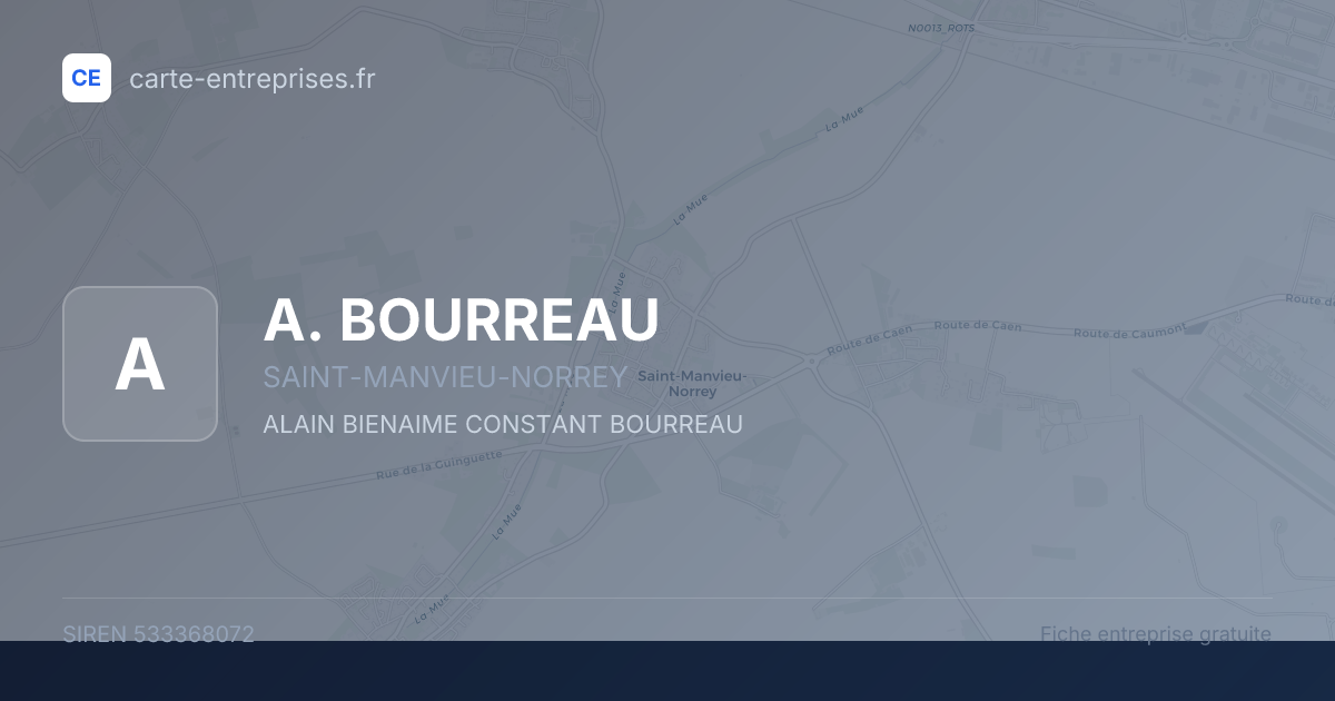 A. BOURREAU — 533368072 — fiche entreprise