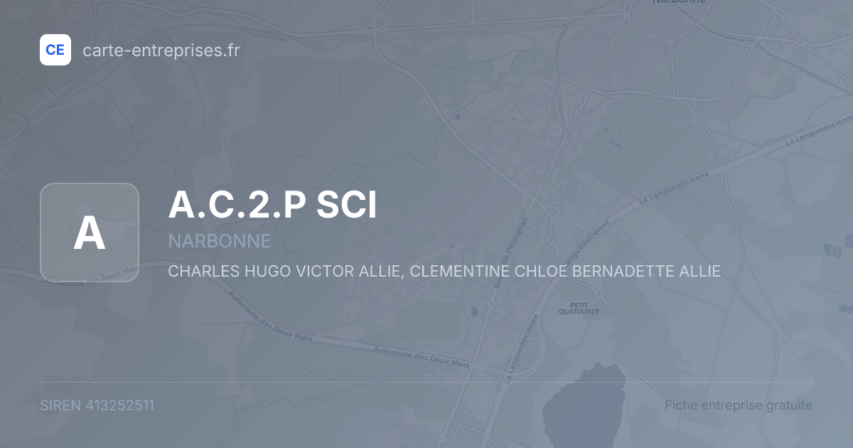 A.C.2.P SCI — 413252511 — fiche entreprise