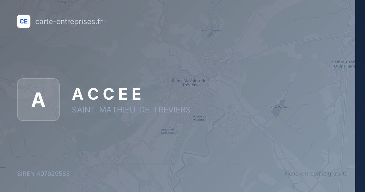 A C C E E — 407629583 — fiche entreprise