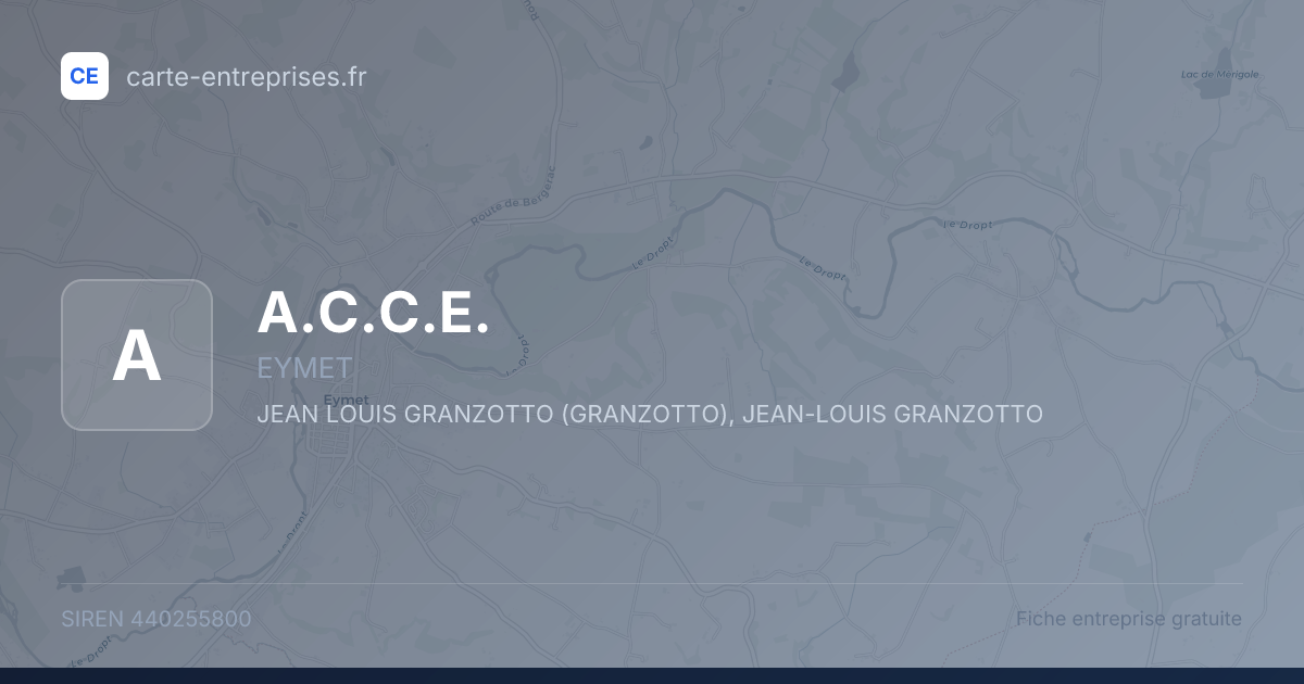 A.C.C.E. — 440255800 — fiche entreprise