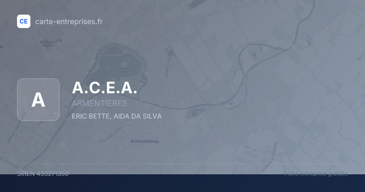 A.C.E.A. — 433271350 — fiche entreprise