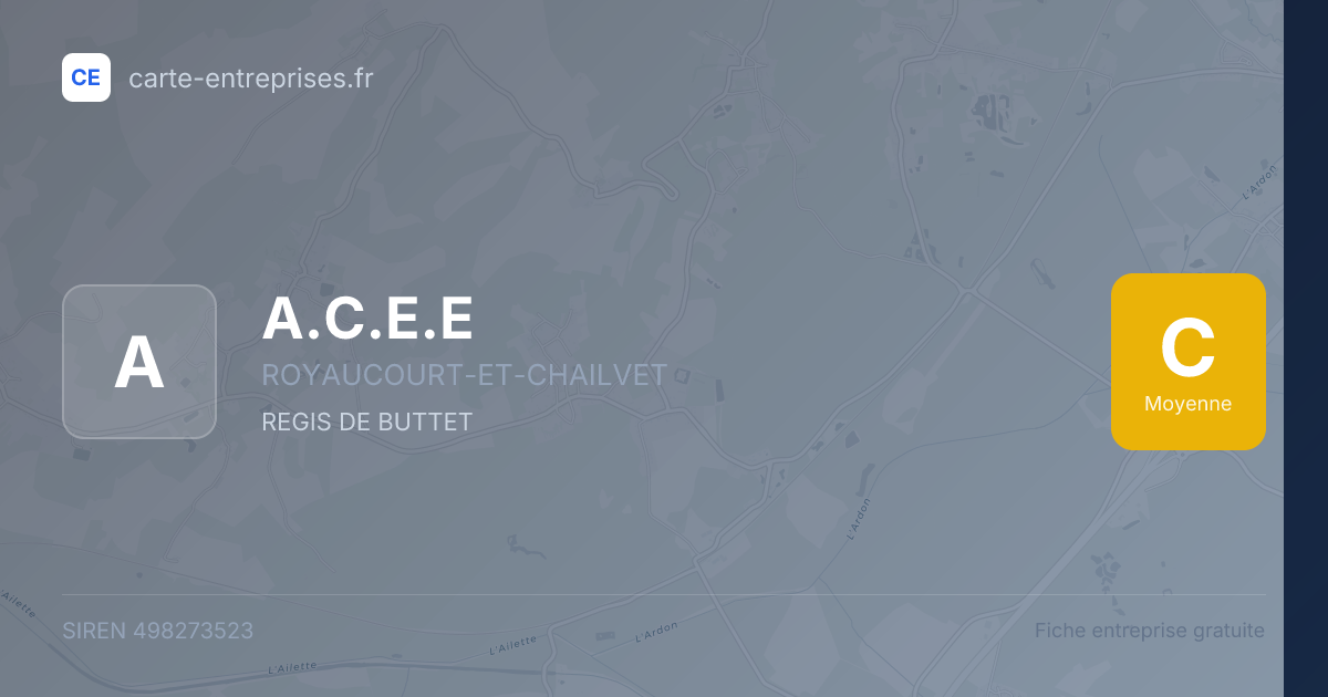 A.C.E.E — 498273523 — fiche entreprise