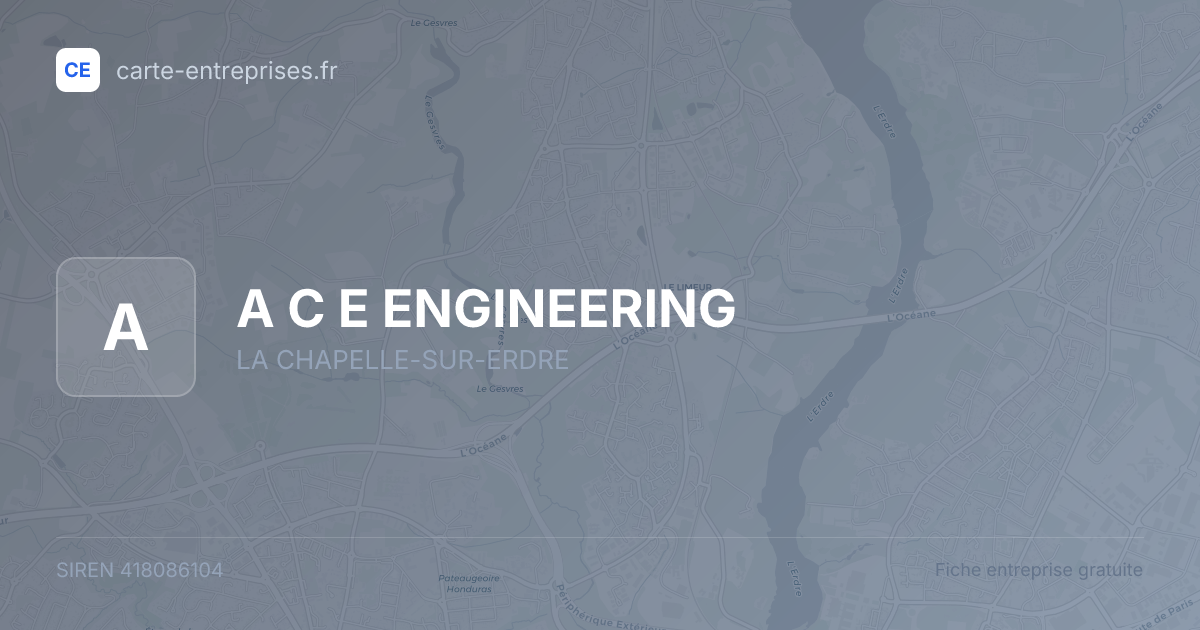 A C E ENGINEERING — 418086104 — fiche entreprise