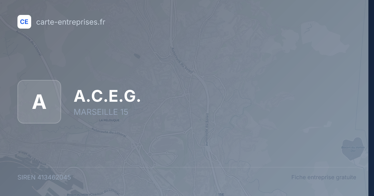 A.C.E.G. — 413462045 — fiche entreprise