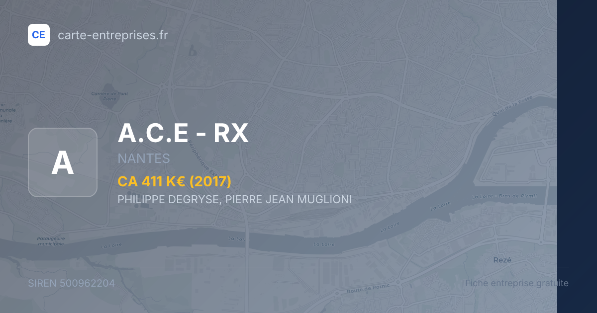 A.C.E - RX — 500962204 — fiche entreprise