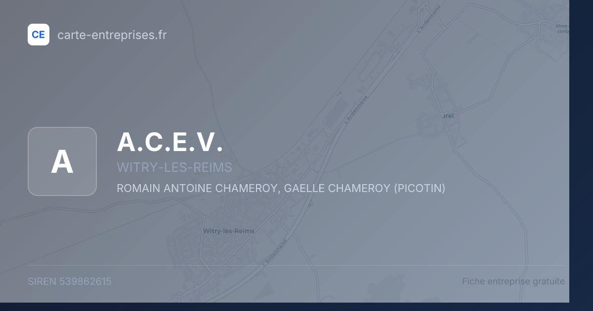 A.C.E.V. — 539862615 — fiche entreprise