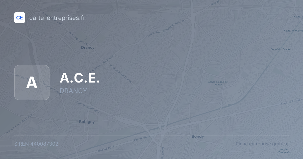 A.C.E. — 440087302 — fiche entreprise