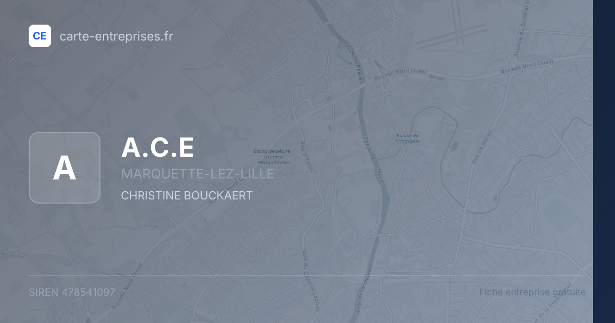 A.C.E — 478541097 — fiche entreprise