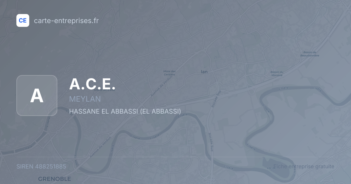 A.C.E. — 488251885 — fiche entreprise