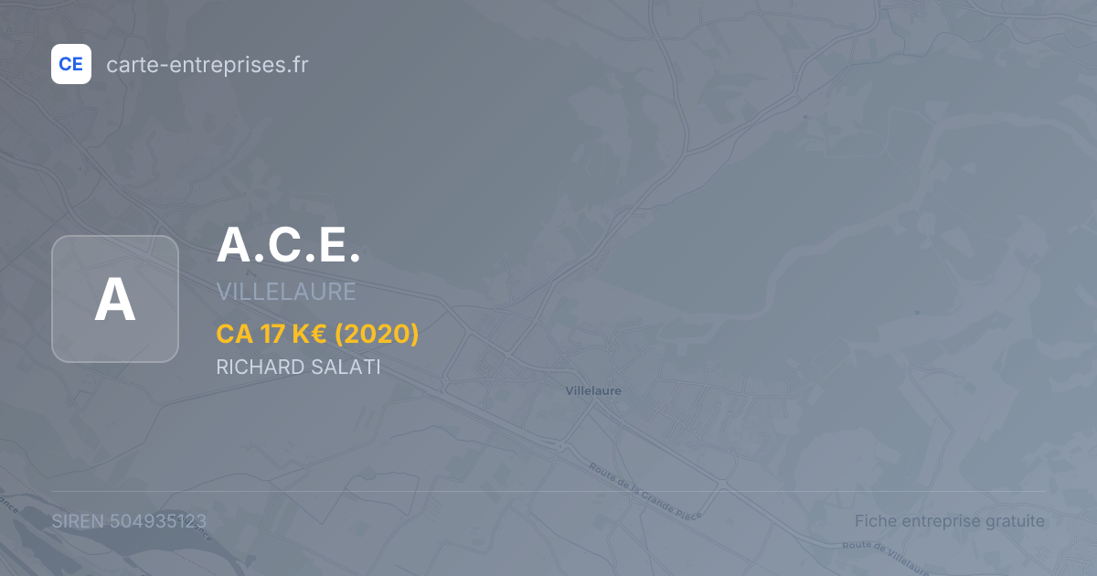 A.C.E. — 504935123 — fiche entreprise