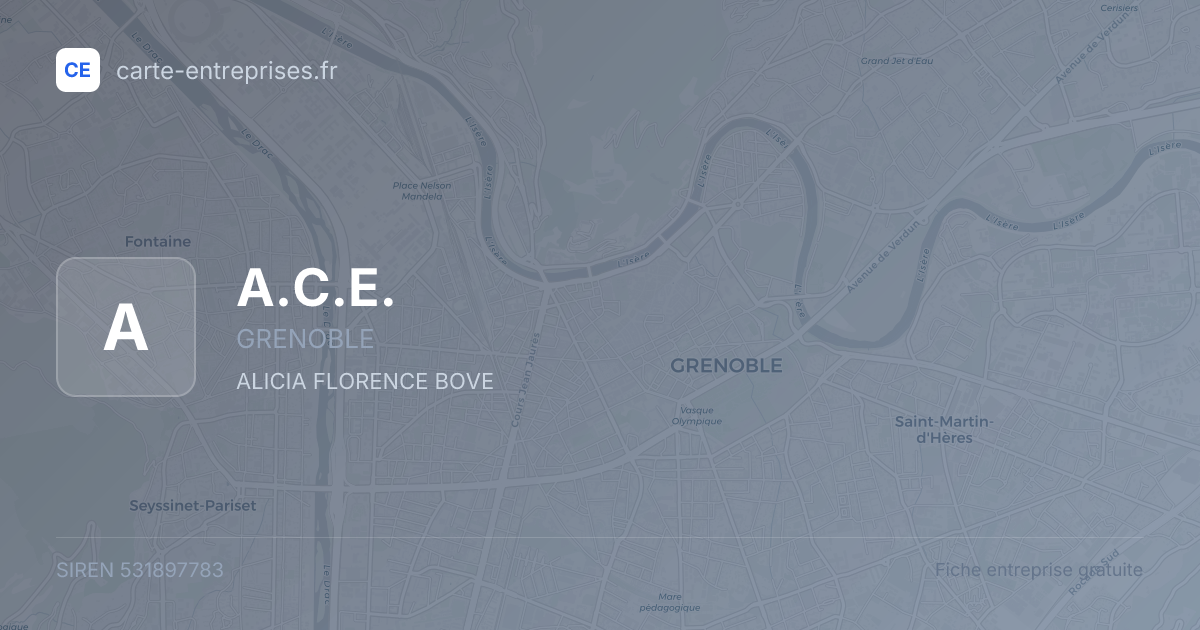 A.C.E. — 531897783 — fiche entreprise