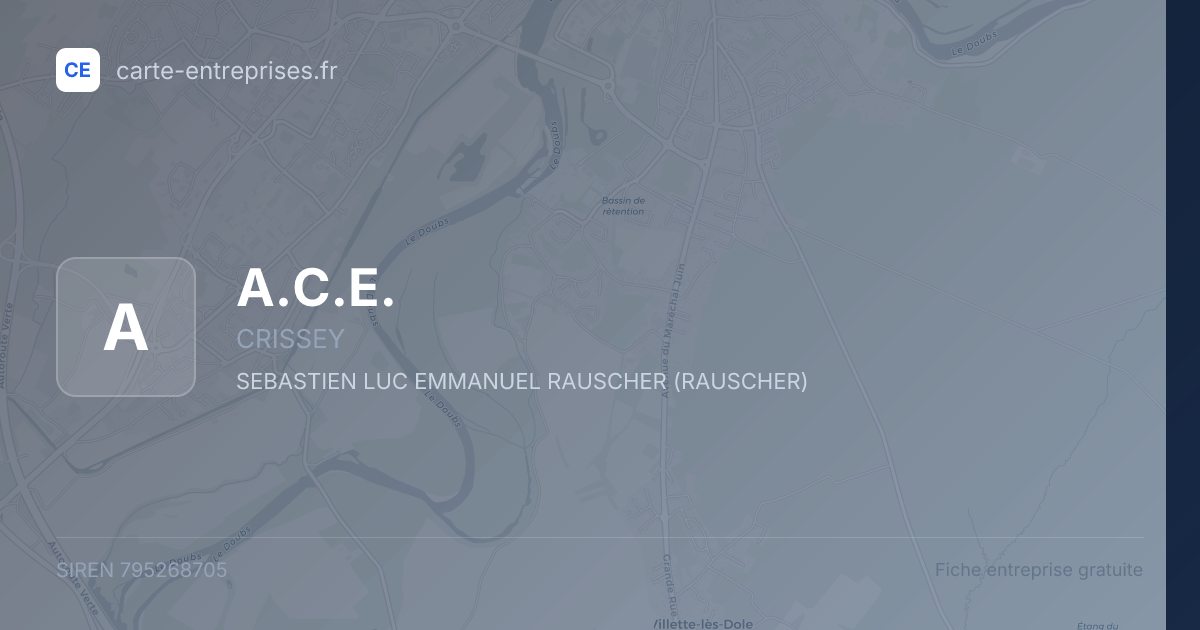 A.C.E. — 795268705 — fiche entreprise