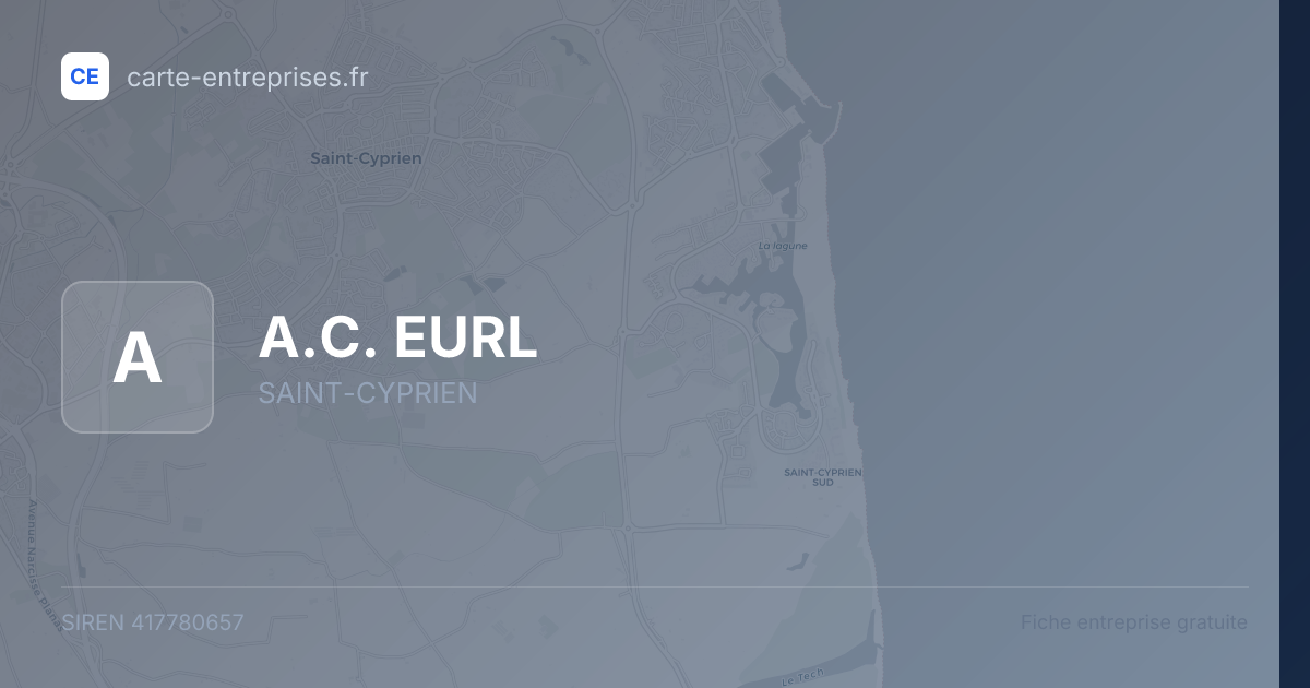 A.C. EURL — 417780657 — fiche entreprise