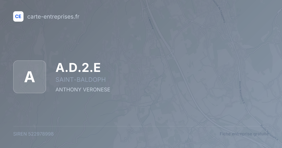 A.D.2.E — 522978998 — fiche entreprise