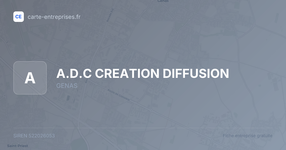 A.D.C CREATION DIFFUSION — 522026053 — fiche entreprise
