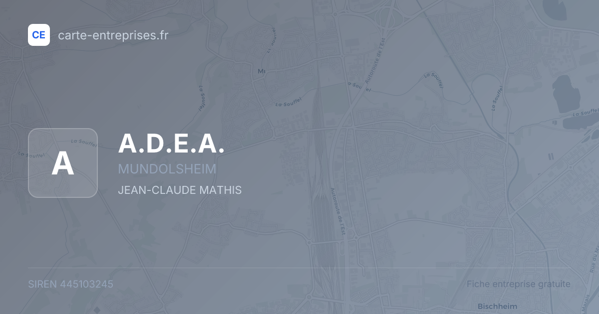 A.D.E.A. — 445103245 — fiche entreprise