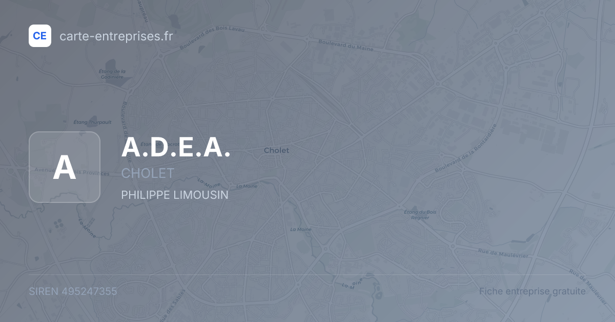 A.D.E.A. — 495247355 — fiche entreprise