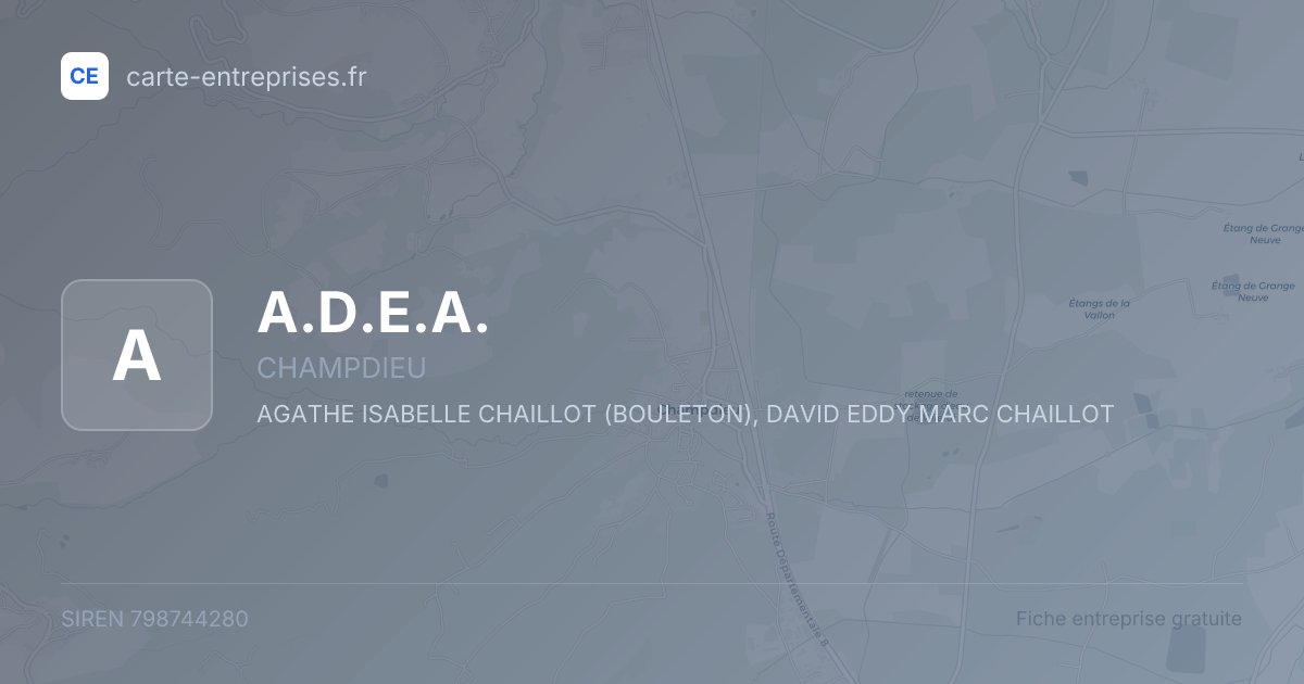 A.D.E.A. — 798744280 — fiche entreprise