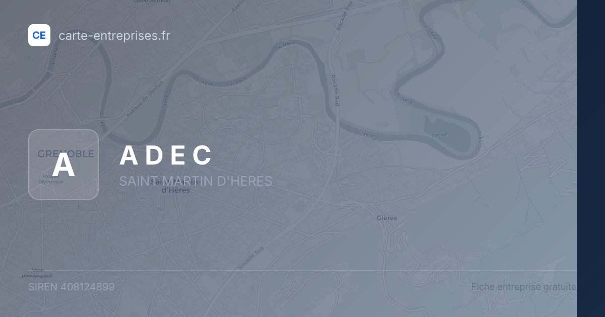 A D E C — 408124899 — fiche entreprise