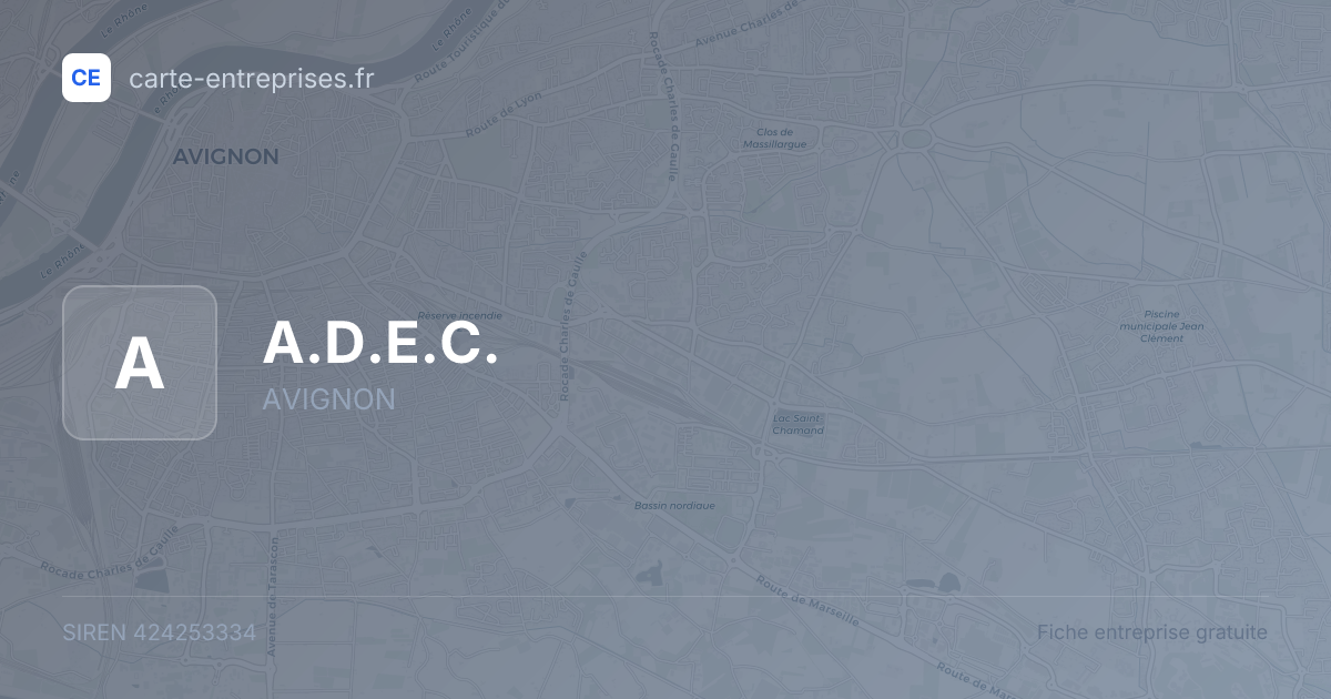 A.D.E.C. — 424253334 — fiche entreprise
