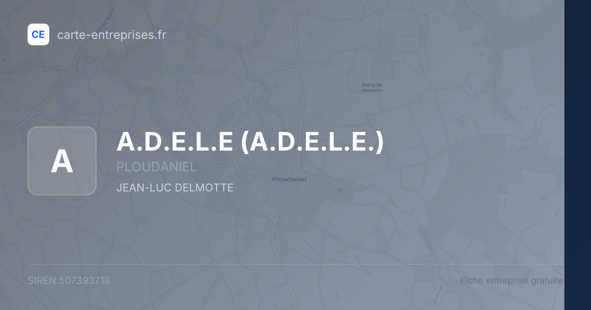 A.D.E.L.E (A.D.E.L.E.) — 507393718 — fiche entreprise