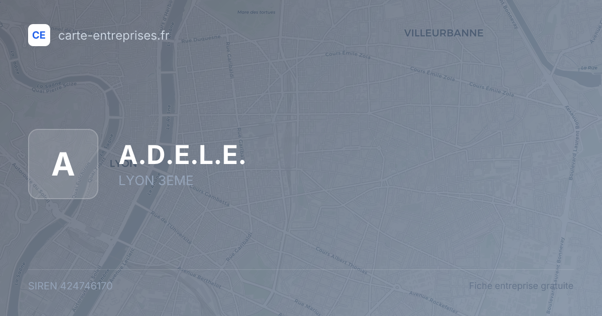 A.D.E.L.E. — 424746170 — fiche entreprise