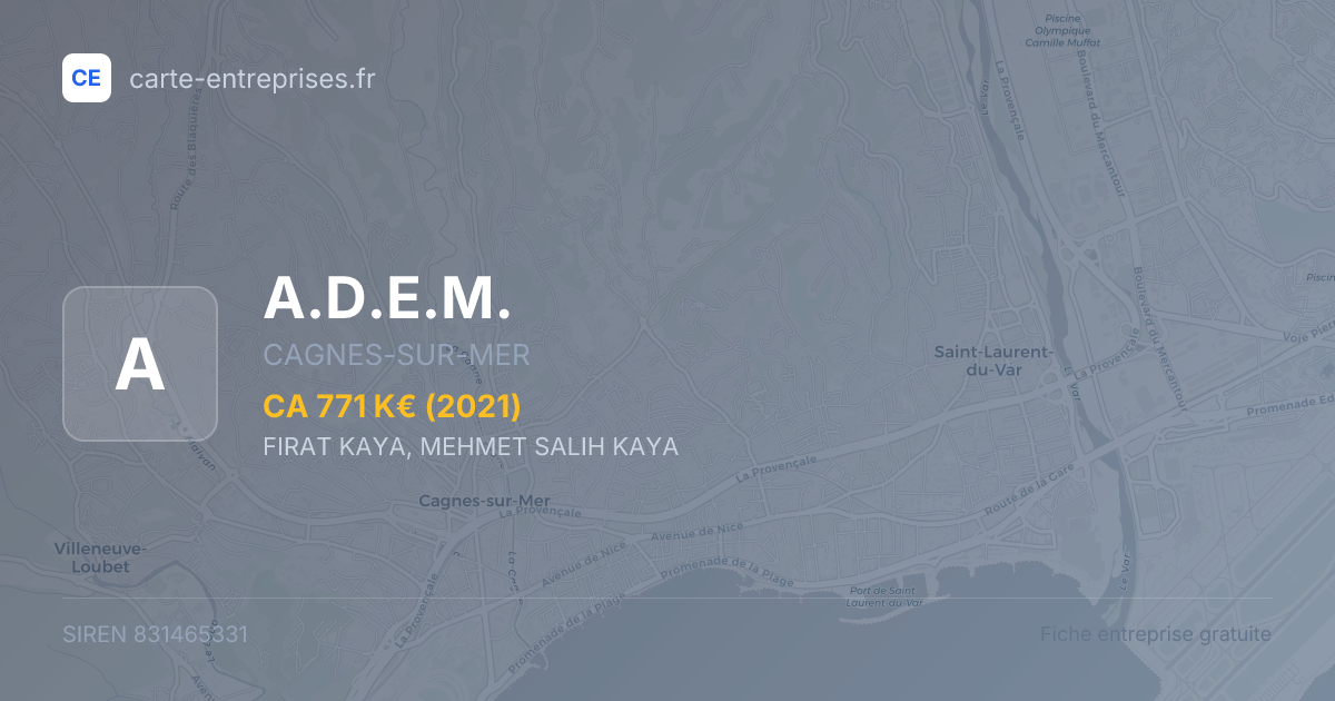 A.D.E.M. — 831465331 — fiche entreprise