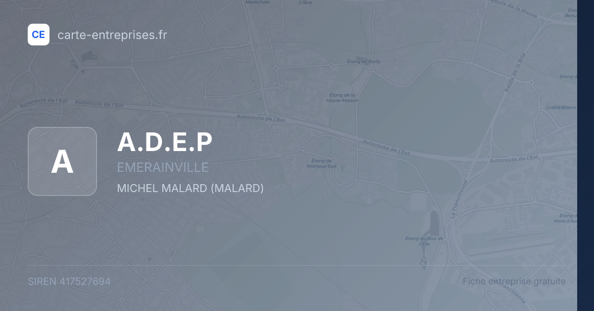 A.D.E.P — 417527694 — fiche entreprise