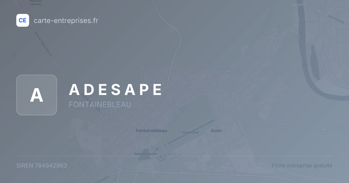 A D E S A P E — 784942963 — fiche entreprise