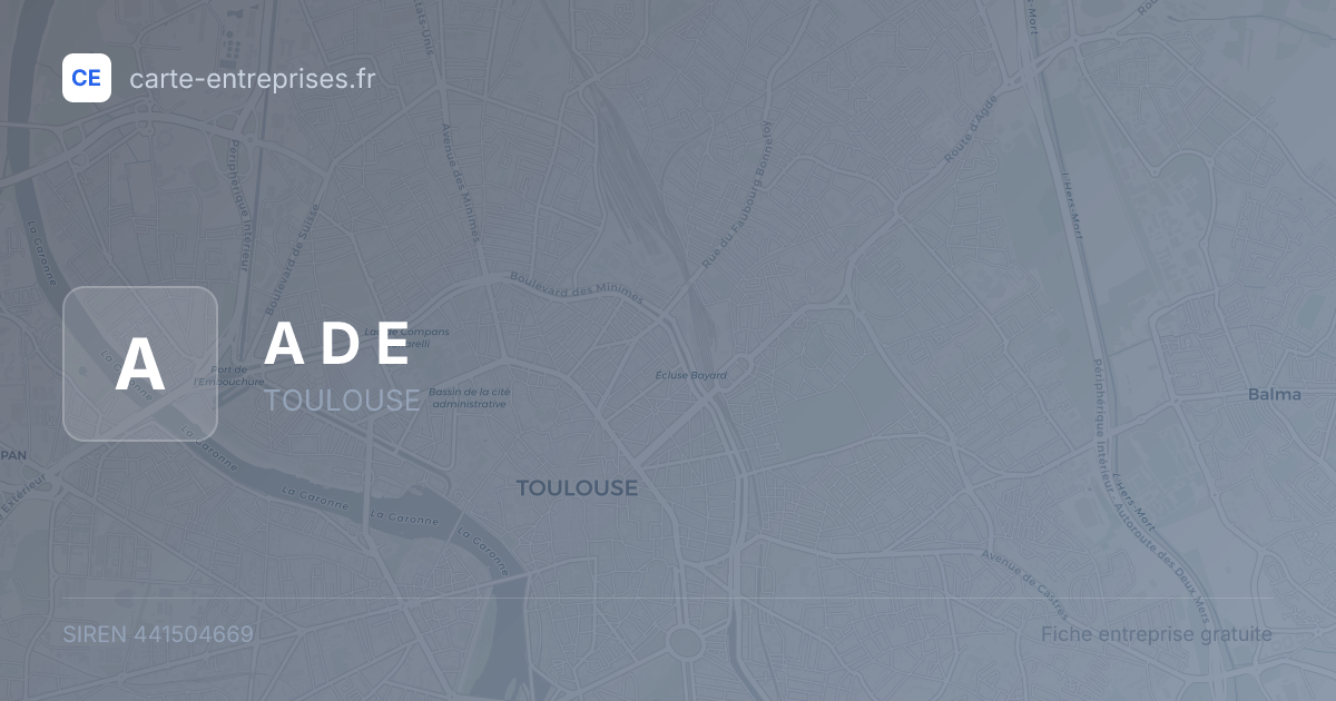 A D E — 441504669 — fiche entreprise