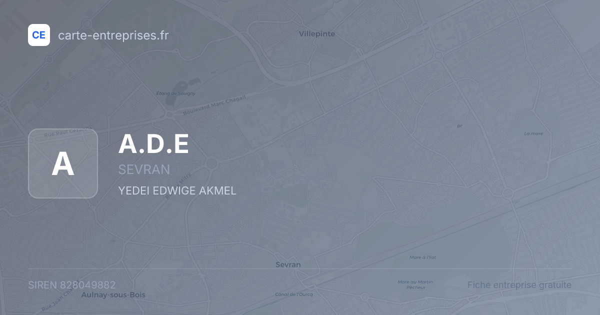 A.D.E — 828049882 — fiche entreprise