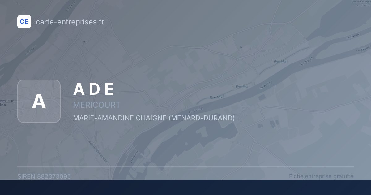 A  D  E — 882373095 — fiche entreprise