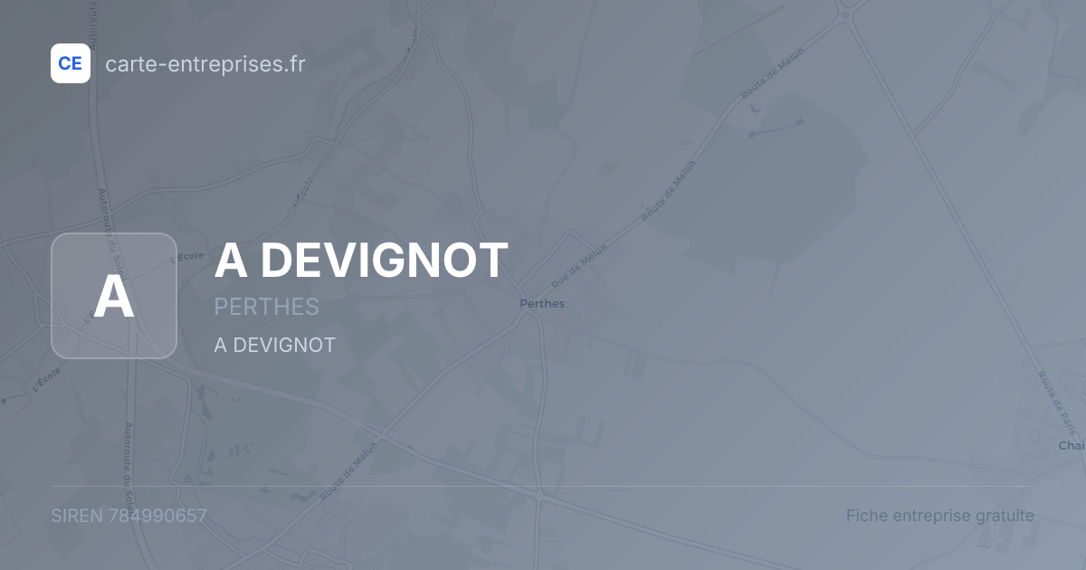 A DEVIGNOT — 784990657 — fiche entreprise